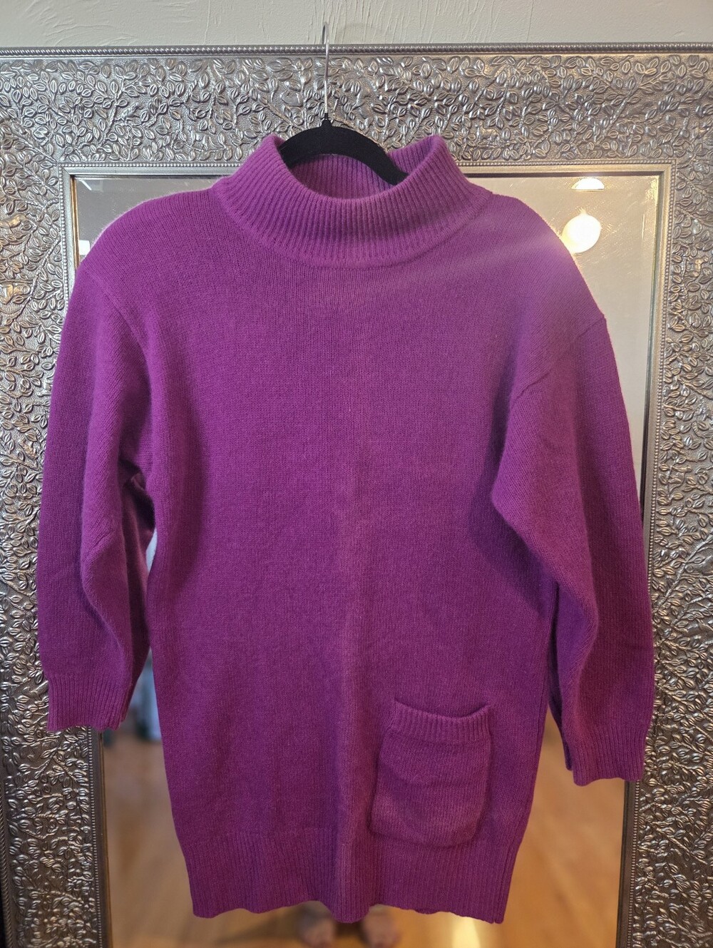 Paul Et Duffier Vintage Mock-neck Lambswool Angora Sweater. New Without Tags.
